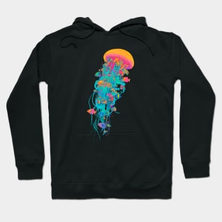 Neon Jellyfish Hoodie